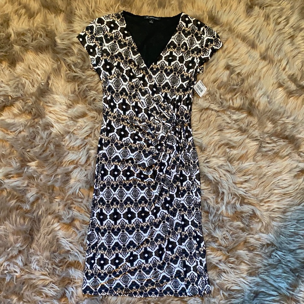 Inc International Concepts faux wrap dress S